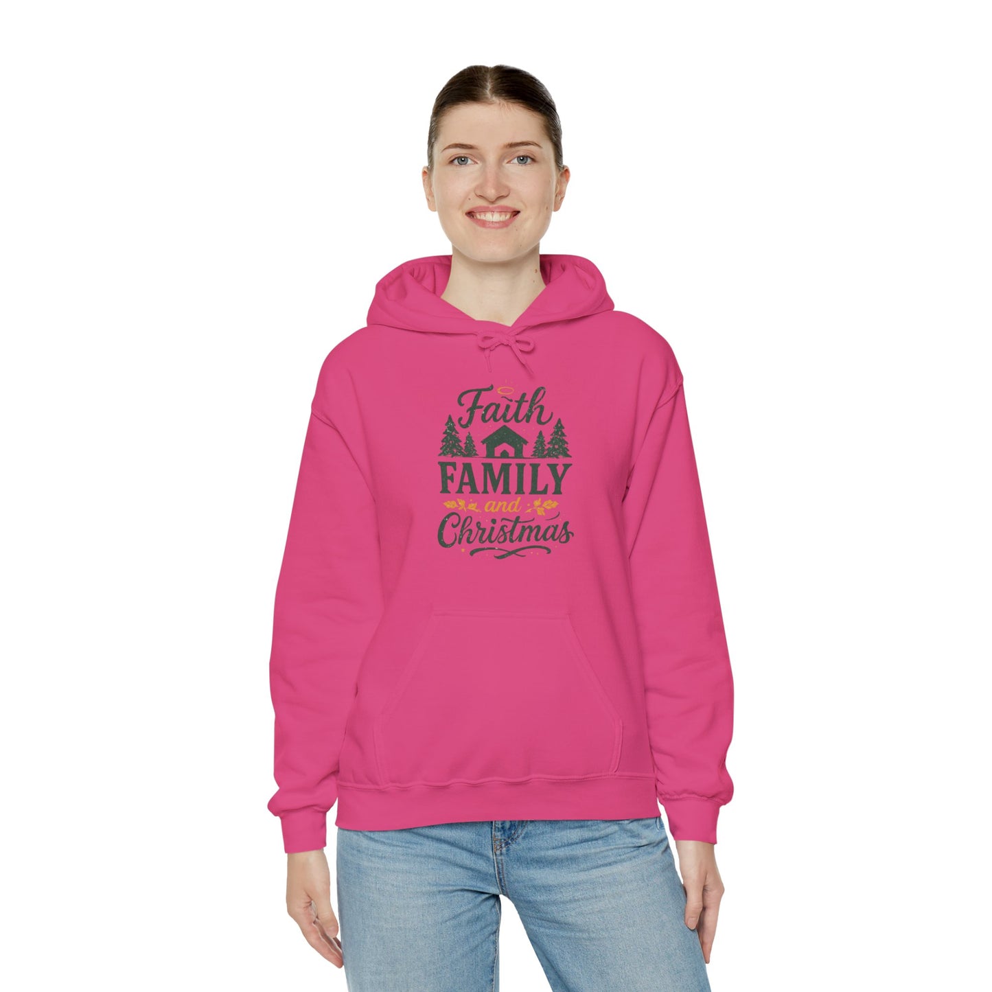 Faith, Family, and Christmas Hoodie