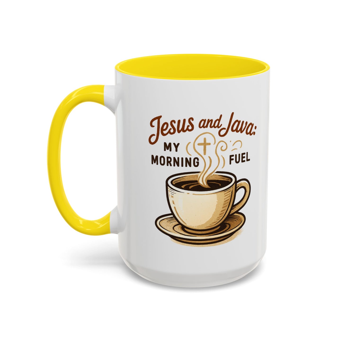 Faith & Coffee Mug: "Jesus and Java" Morning Fuel, Thank You Gift, Christian Coffee Lovers, Religious Kitchen Decor, Inspirational Drinkware