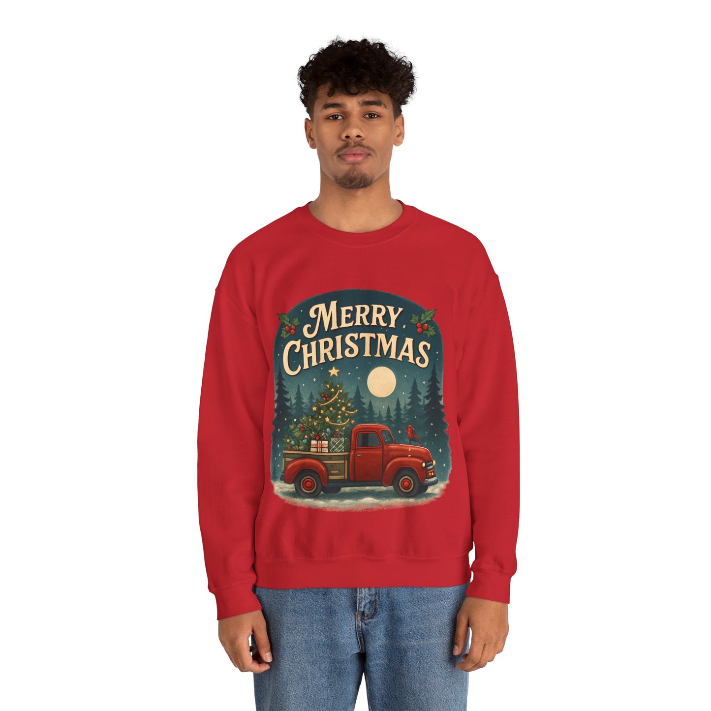 Merry Christmas Truck Sweatshirt
