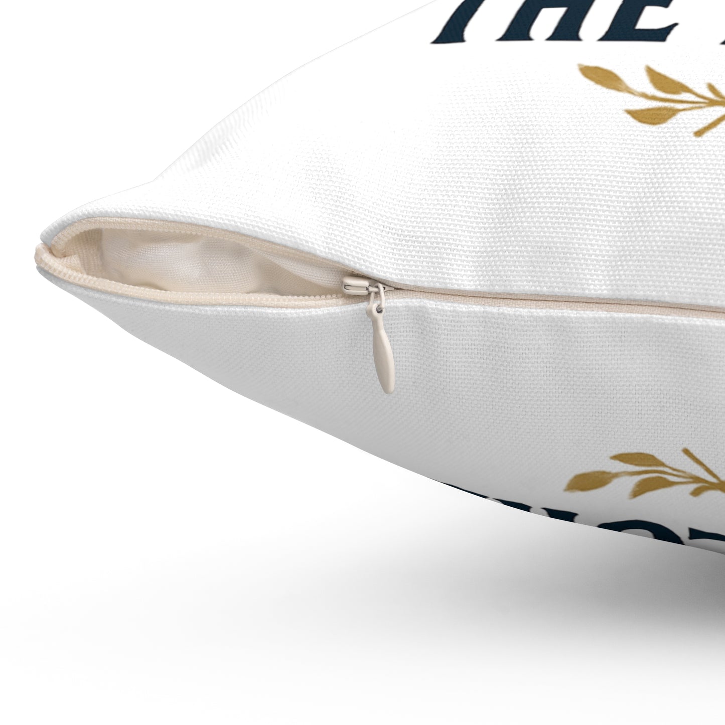 Faith-Inspired Square Pillow - 'As for Me and My House, We Will Serve the Lord'