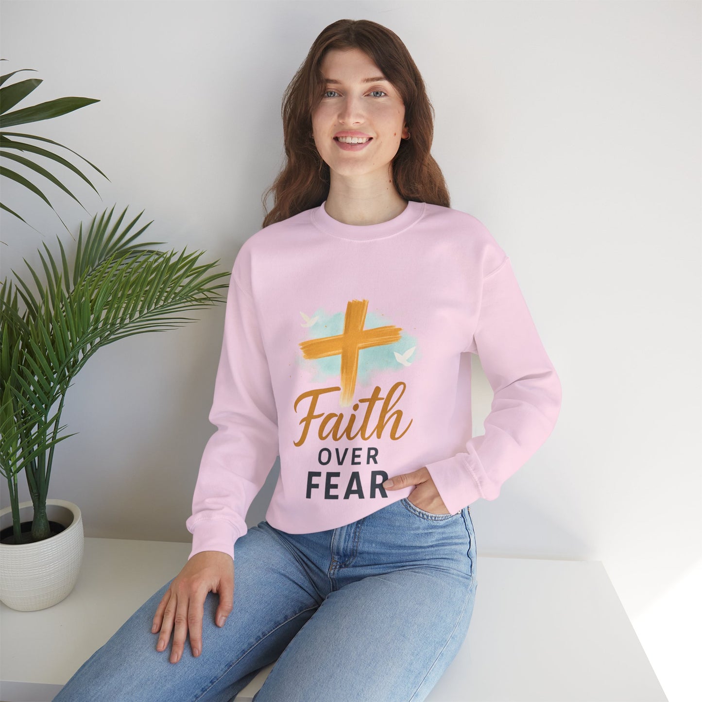Faith Over Fear Crewneck Sweatshirt