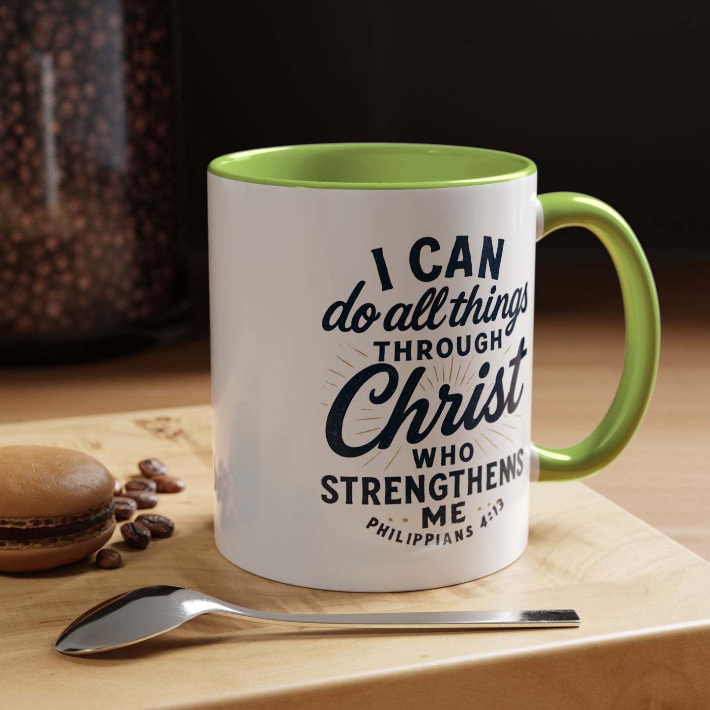 "I Can Do All Things Through Christ" - Inspirational Christian Coffee Mug