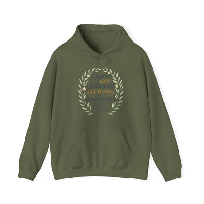 Rejoice, Pray, Give Thanks - Christian Inspirational Hoodie - Unisex Heavy Blend™