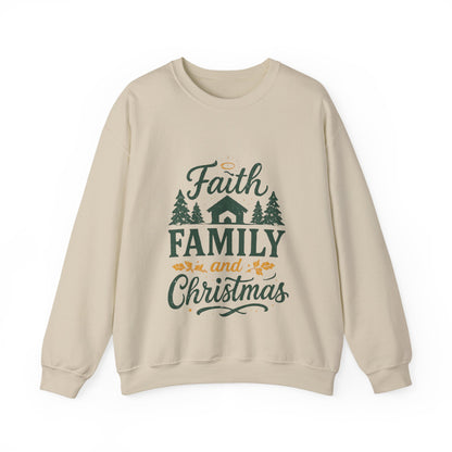 Faith Family Christmas Sweatshirt