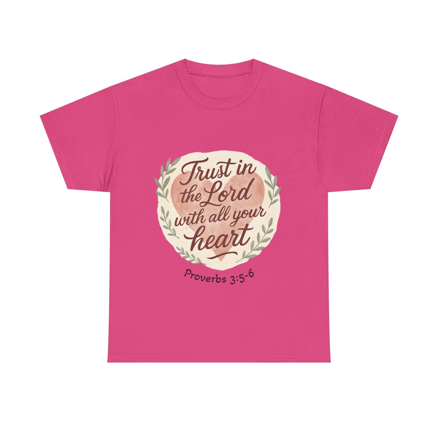 Inspirational Christian Tee – Trust in the Lord with All Your Heart