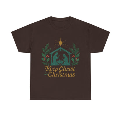Keep Christ in Christmas Unisex Heavy Cotton Tee