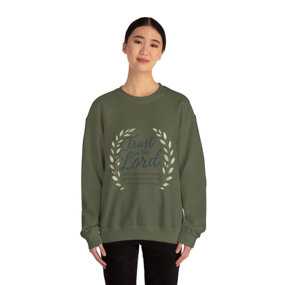 "Trust in the Lord" - Inspirational Crewneck Sweatshirt - Faith Apparel, Christian Gift, Everyday Comfort
