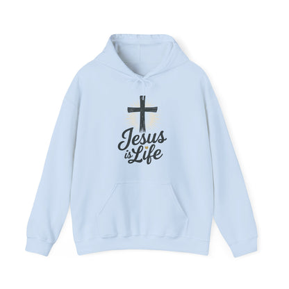 Jesus is Life" - Unisex Hoody - Comfortable & Inspirational Sweatshirt