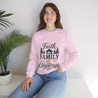 Faith Family Christmas Sweatshirt