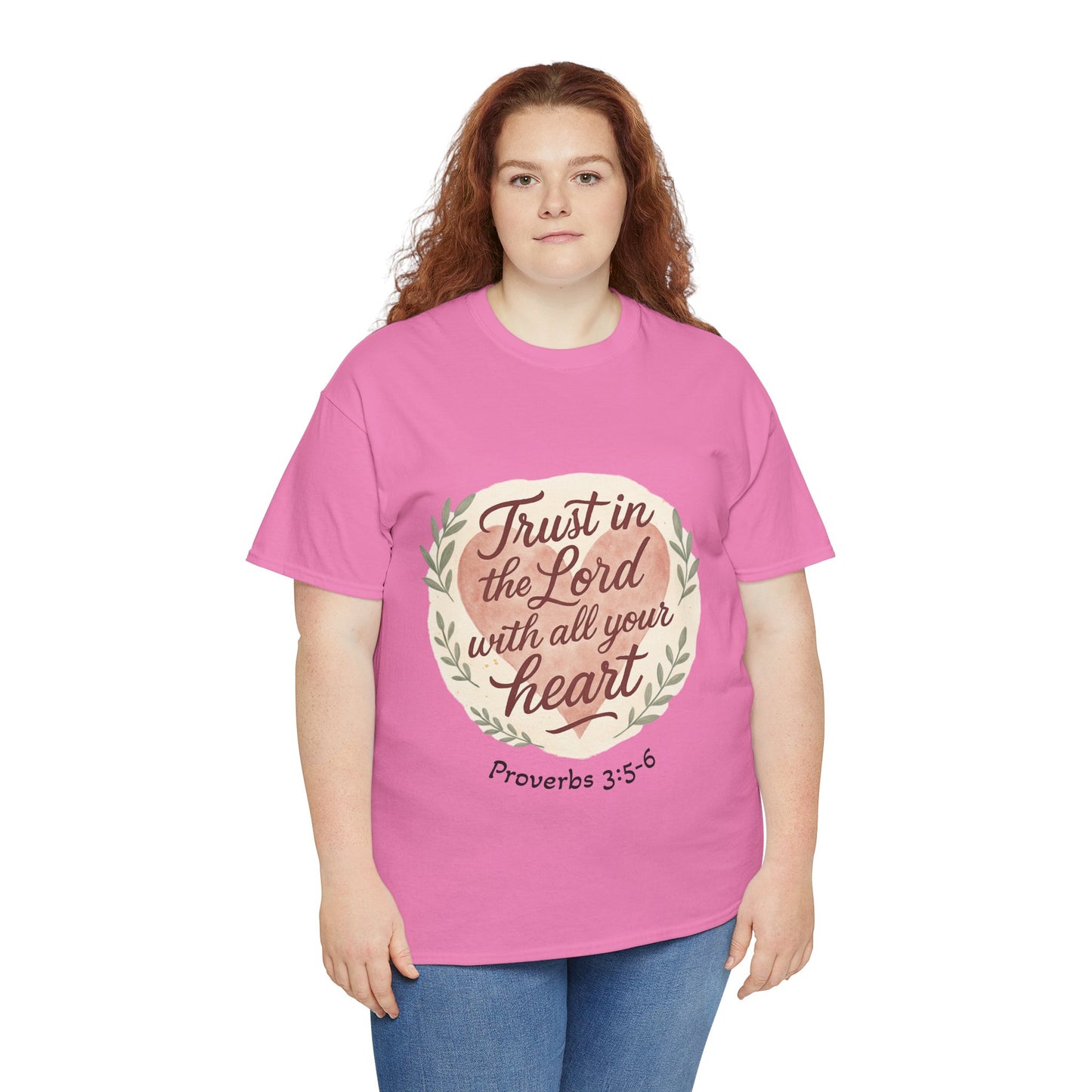 Inspirational Christian Tee – Trust in the Lord with All Your Heart