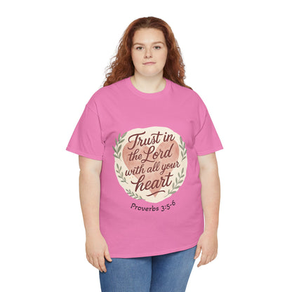 Inspirational Christian Tee – Trust in the Lord with All Your Heart