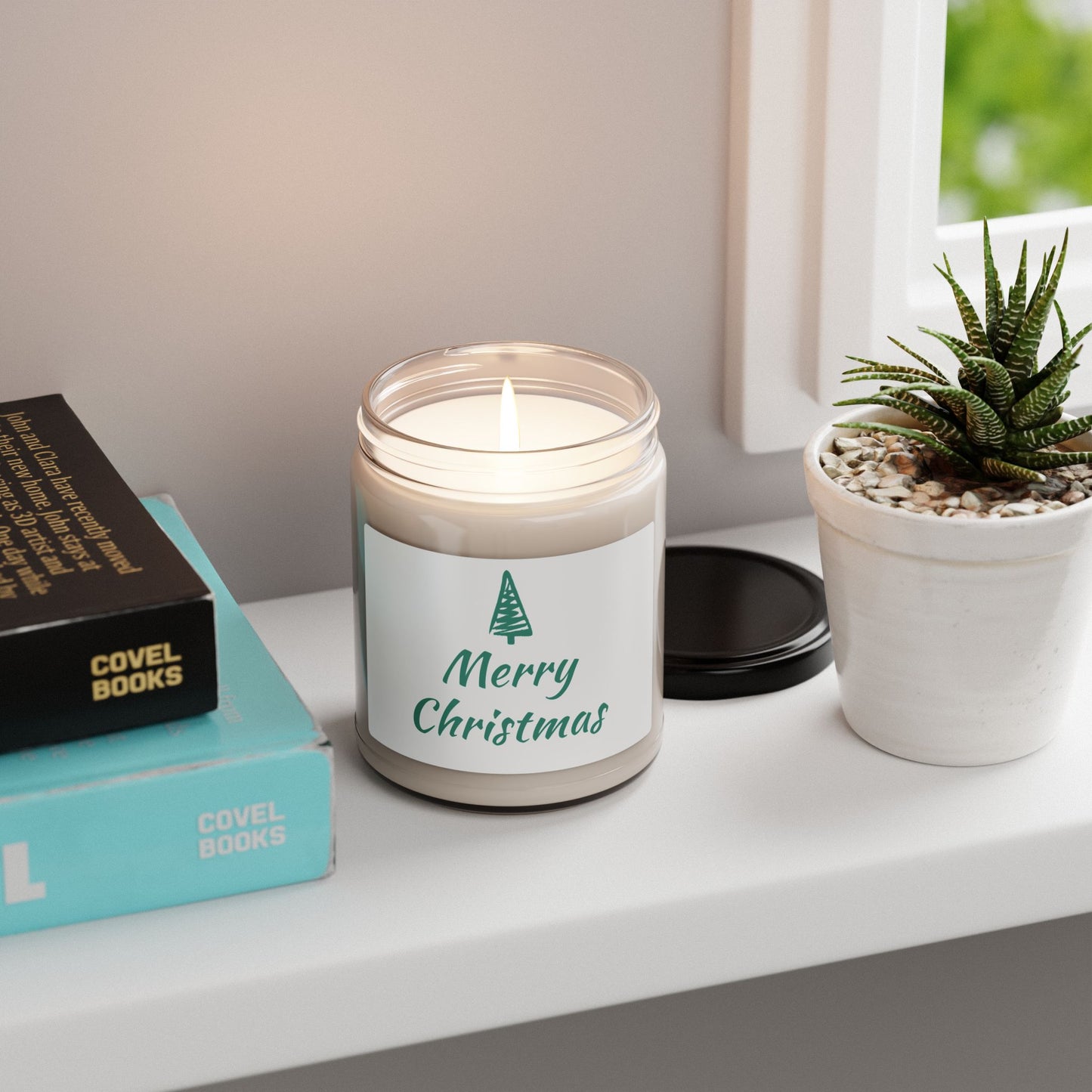 "Merry Christmas" Scented Soy Candle | Holiday Gift, Home Décor, Aromatherapy, Relaxation, Eco-Friendly