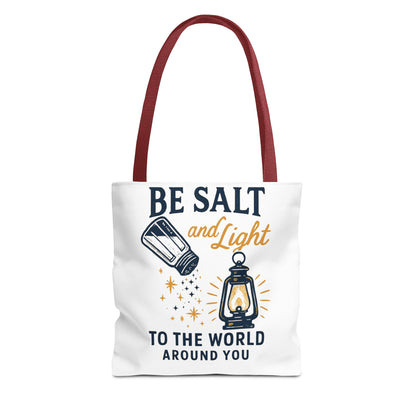 "Be Salt and Light" - Inspirational Tote Bag- Eco-Friendly Canvas, Perfect Gift for Graduations, Birthdays, or Everyday Use
