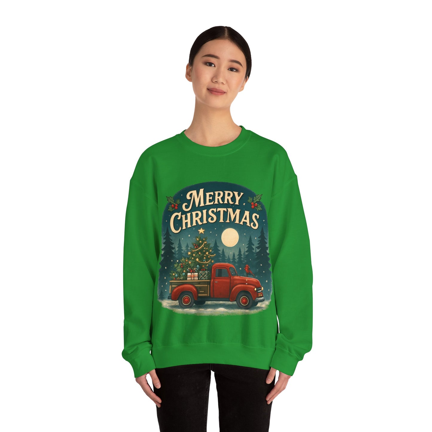 Merry Christmas Truck Sweatshirt
