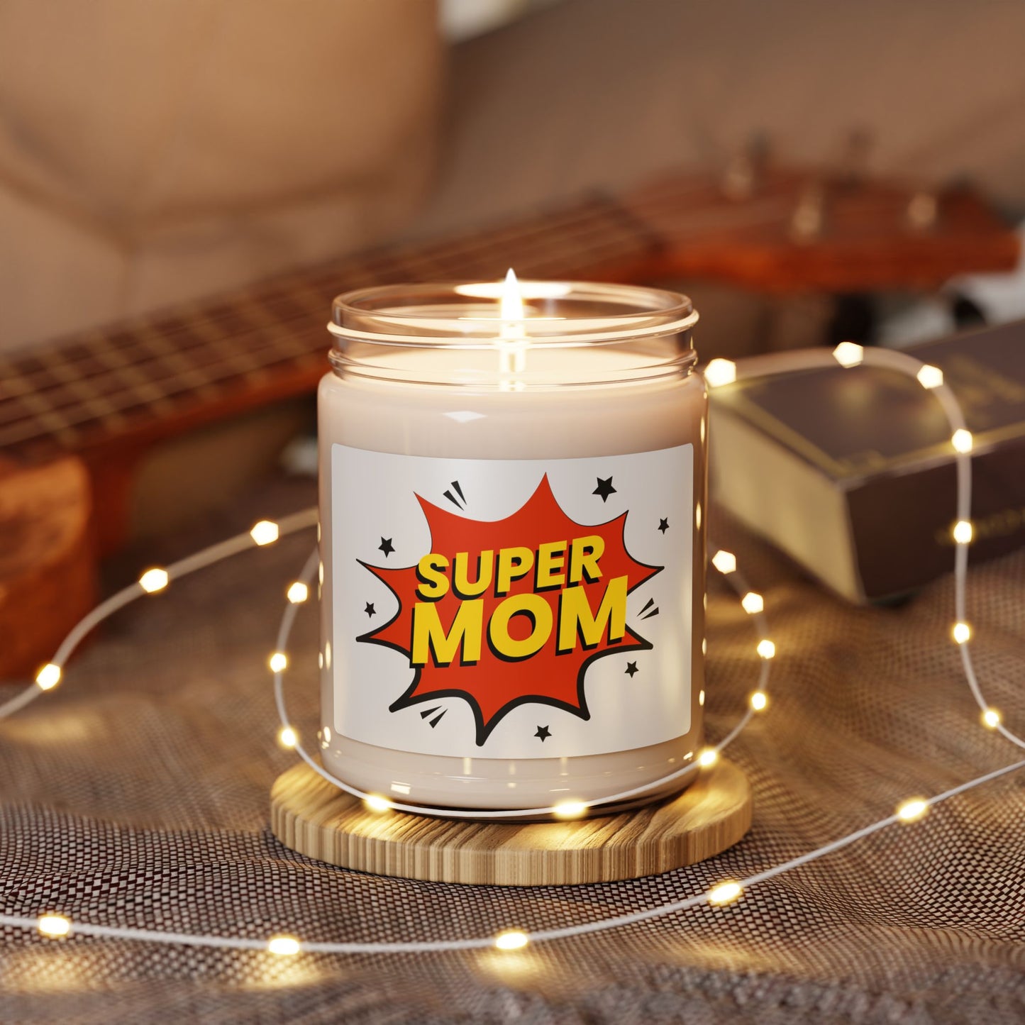 "Super Mom" - Scented Soy Candle, 9oz