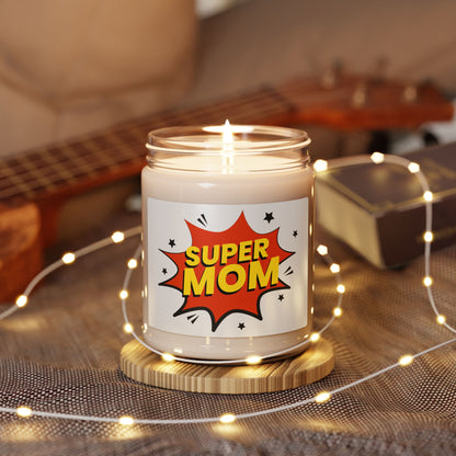 "Super Mom" - Scented Soy Candle, 9oz