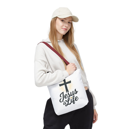 Inspirational Jesus Tote Bag - Faith-Based Carry All