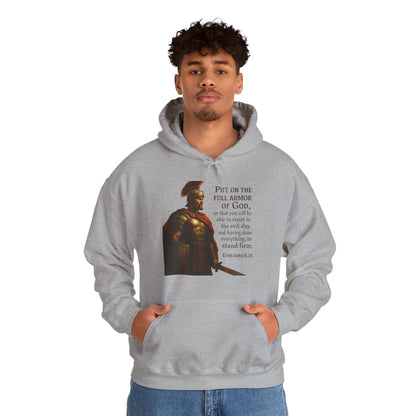 "Put on the full armor of God" - Christian Hoodie - Unisex Sweatshirt