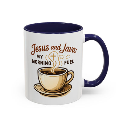 Faith & Coffee Mug: "Jesus and Java" Morning Fuel, Thank You Gift, Christian Coffee Lovers, Religious Kitchen Decor, Inspirational Drinkware