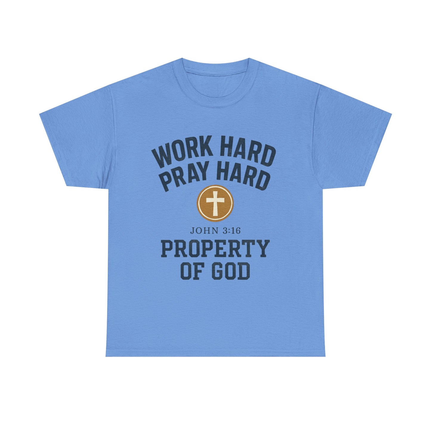 Work Hard Pray Hard Faith-Inspired Unisex Heavy Cotton Tee