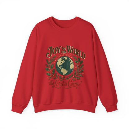 "Joy to the World, the Lord is Come" - Unisex Heavy Blend™ Crewneck Sweatshirt