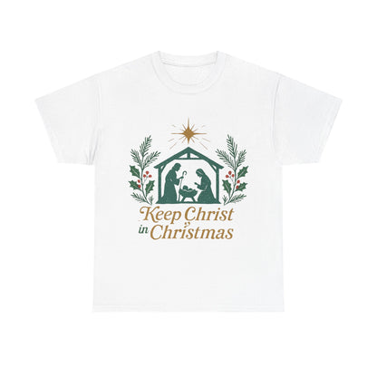 Keep Christ in Christmas Unisex Heavy Cotton Tee