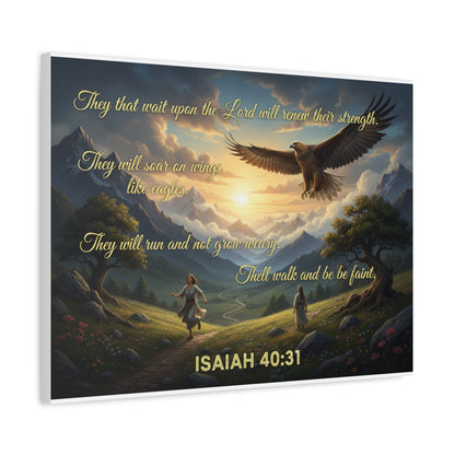 Isaiah 40:31 - Wall Art Canvas Print