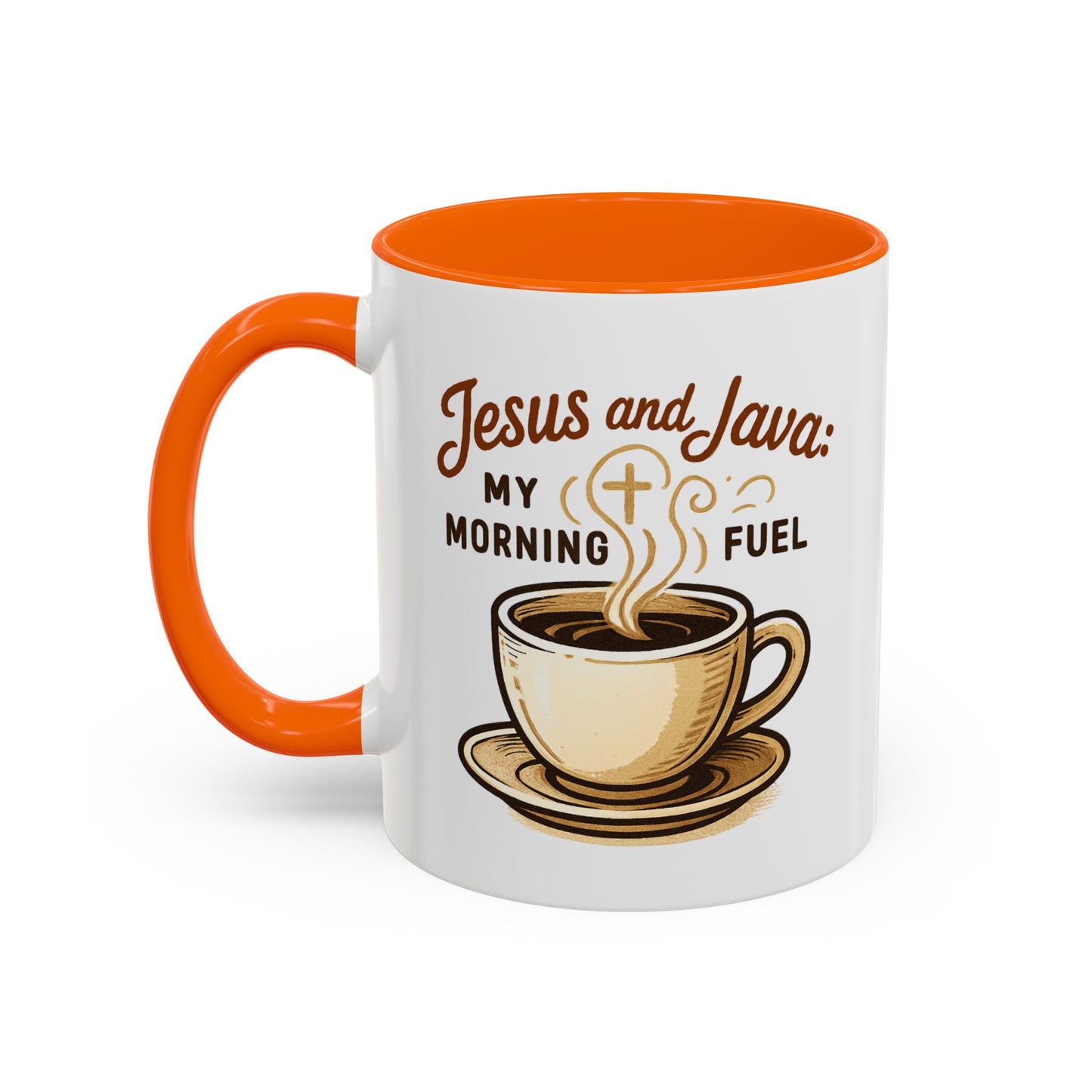 Faith & Coffee Mug: "Jesus and Java" Morning Fuel, Thank You Gift, Christian Coffee Lovers, Religious Kitchen Decor, Inspirational Drinkware