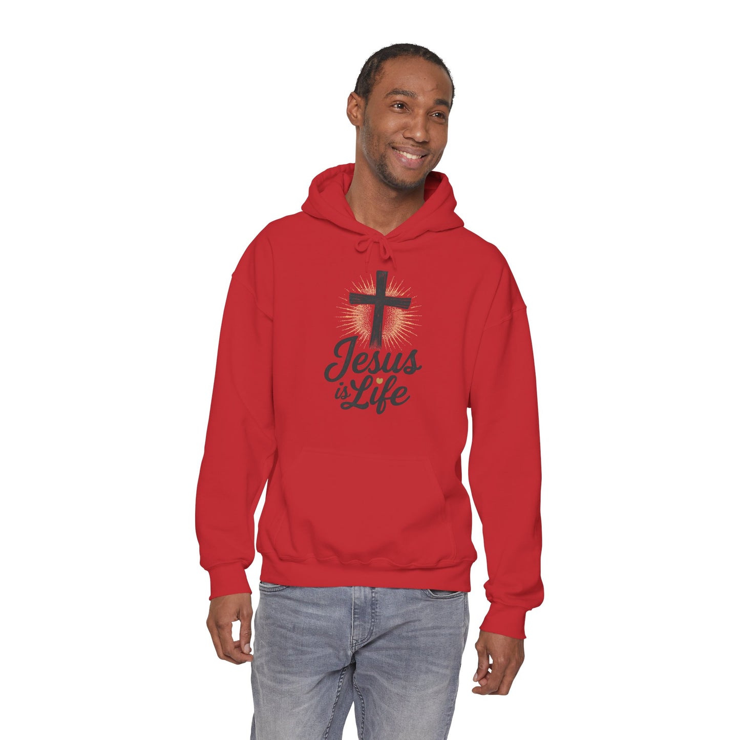 Jesus is Life" - Unisex Hoody - Comfortable & Inspirational Sweatshirt