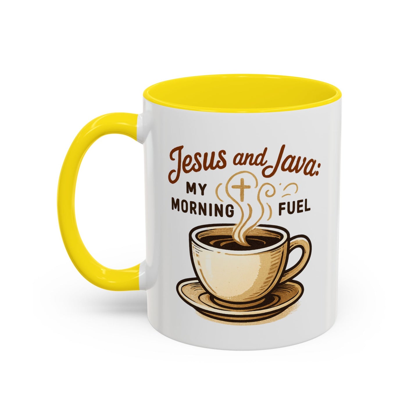Faith & Coffee Mug: "Jesus and Java" Morning Fuel, Thank You Gift, Christian Coffee Lovers, Religious Kitchen Decor, Inspirational Drinkware