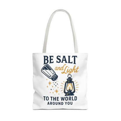 "Be Salt and Light" - Inspirational Tote Bag- Eco-Friendly Canvas, Perfect Gift for Graduations, Birthdays, or Everyday Use