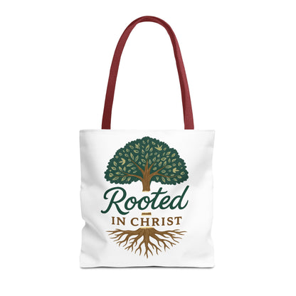 Rooted in Christ Tote Bag - Inspirational Gift for Faith Lovers, Christian Tote, Eco-Friendly Carryall, Stylish Church Accessory, [...]