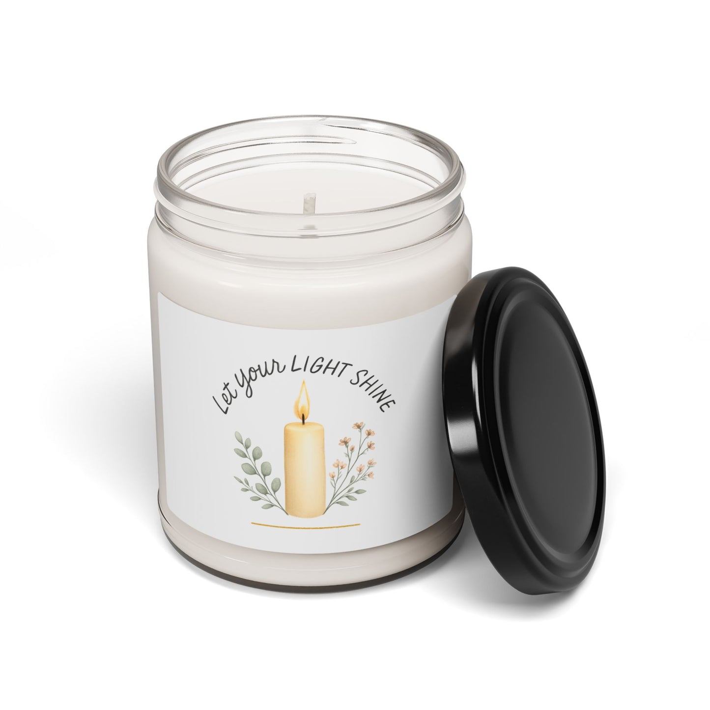 "Let Your Light Shine" Aromatherapy Candle, Relaxation Gift, Hand-Poured Soy Candle, Home Decor