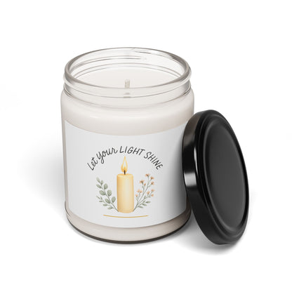"Let Your Light Shine" Aromatherapy Candle, Relaxation Gift, Hand-Poured Soy Candle, Home Decor