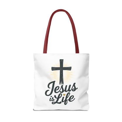 Inspirational Jesus Tote Bag - Faith-Based Carry All