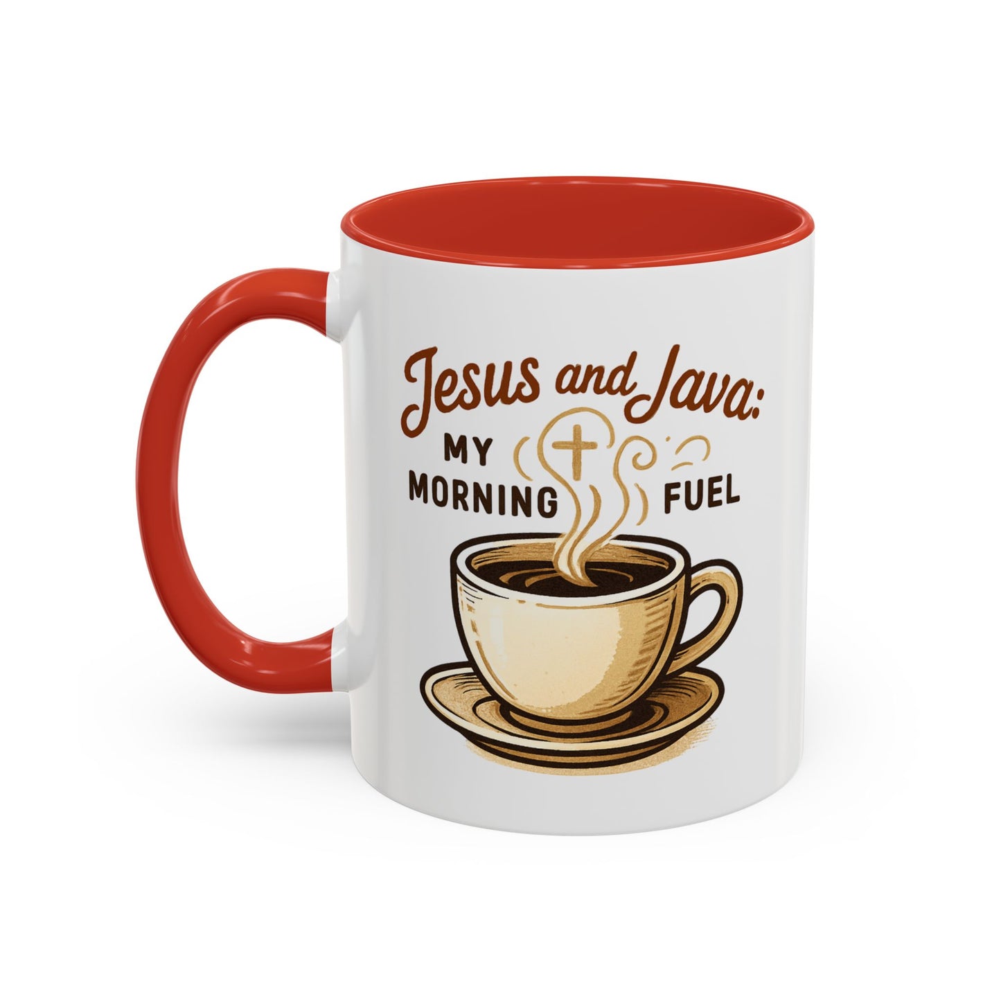 Faith & Coffee Mug: "Jesus and Java" Morning Fuel, Thank You Gift, Christian Coffee Lovers, Religious Kitchen Decor, Inspirational Drinkware