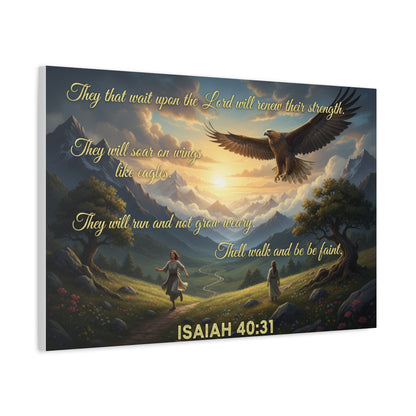 Isaiah 40:31 - Wall Art Canvas Print