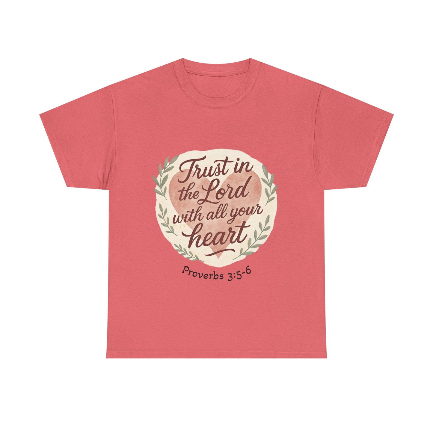 Inspirational Christian Tee – Trust in the Lord with All Your Heart