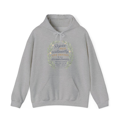 Rejoice, Pray, Give Thanks - Christian Inspirational Hoodie - Unisex Heavy Blend™