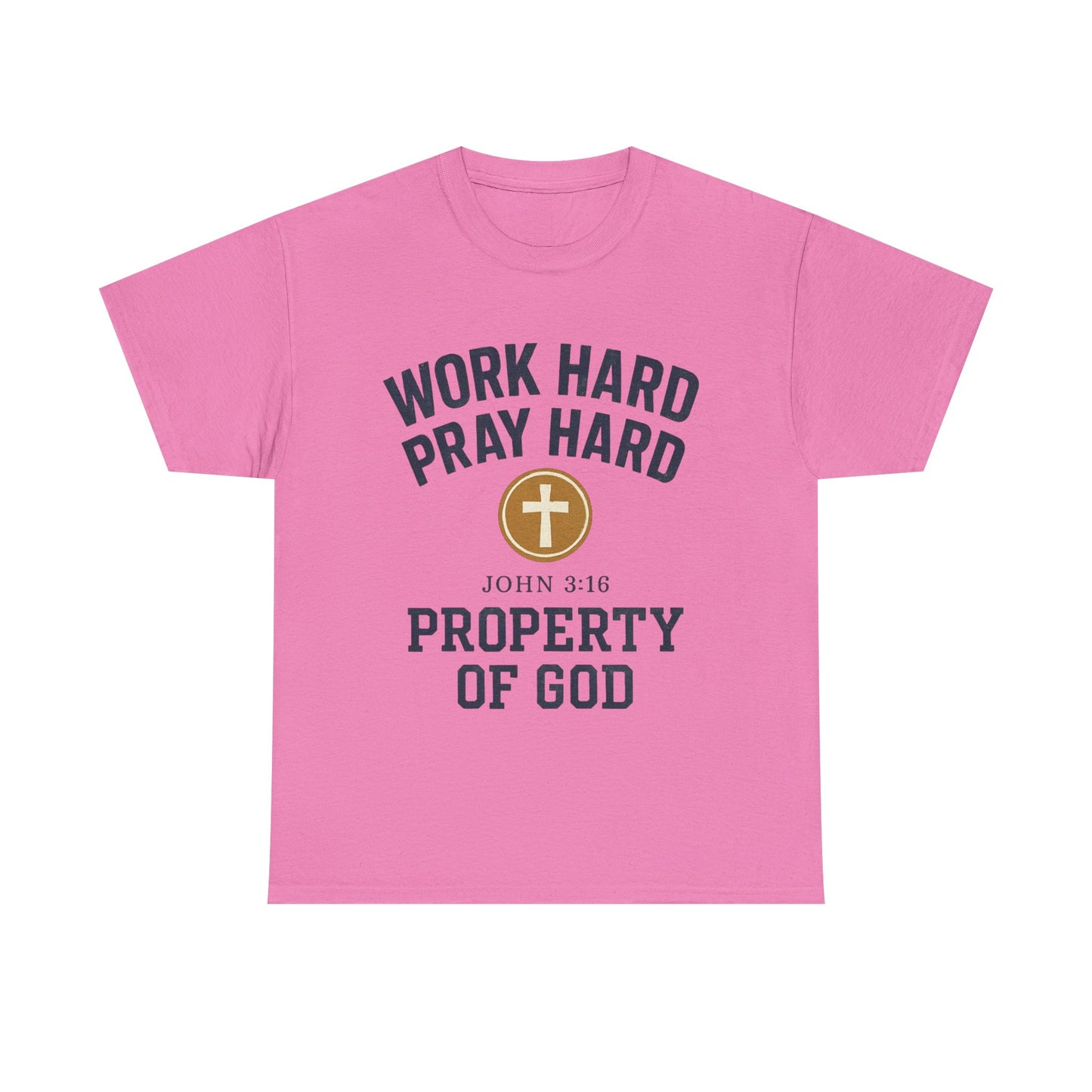 Work Hard Pray Hard Faith-Inspired Unisex Heavy Cotton Tee
