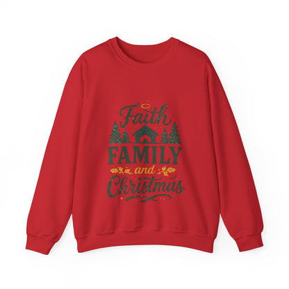 Faith Family Christmas Sweatshirt
