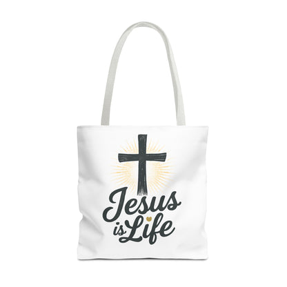 Inspirational Jesus Tote Bag - Faith-Based Carry All