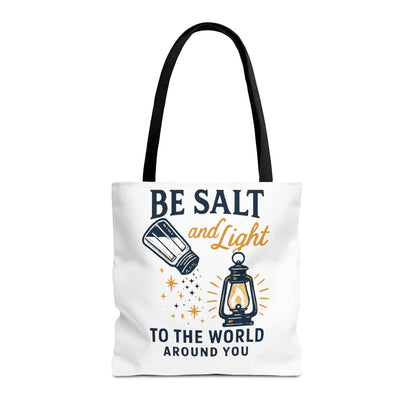 "Be Salt and Light" - Inspirational Tote Bag- Eco-Friendly Canvas, Perfect Gift for Graduations, Birthdays, or Everyday Use