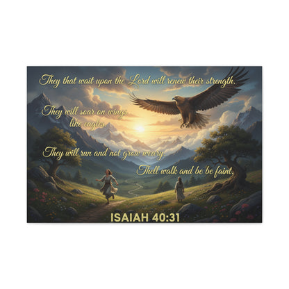 Isaiah 40:31 - Wall Art Canvas Print