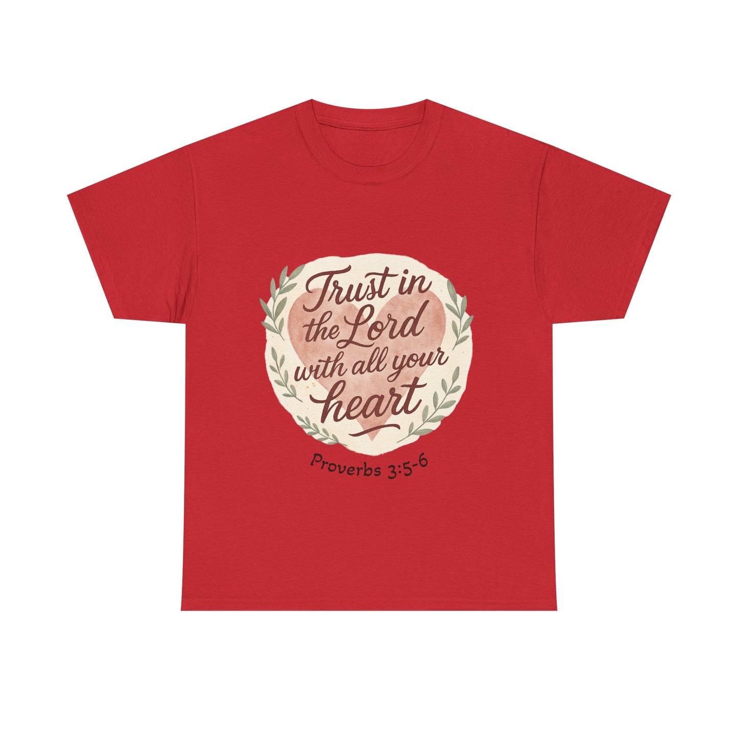 Inspirational Christian Tee – Trust in the Lord with All Your Heart