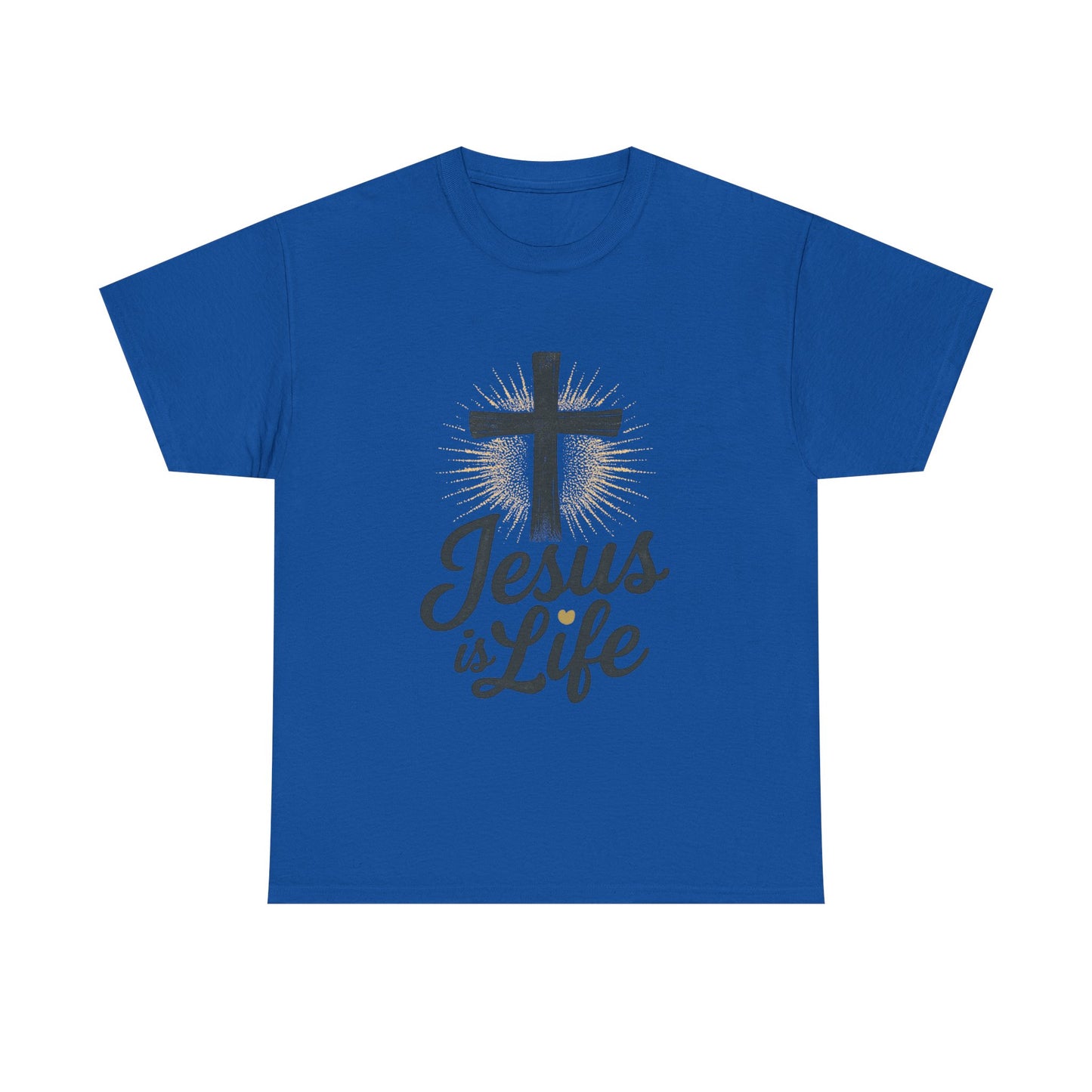 "Jesus is Life" - Inspirational T-Shirt - Unisex Heavy Cotton Tee