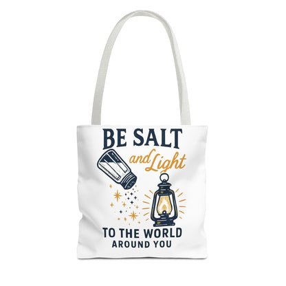 "Be Salt and Light" - Inspirational Tote Bag- Eco-Friendly Canvas, Perfect Gift for Graduations, Birthdays, or Everyday Use
