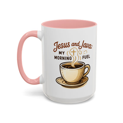 Faith & Coffee Mug: "Jesus and Java" Morning Fuel, Thank You Gift, Christian Coffee Lovers, Religious Kitchen Decor, Inspirational Drinkware