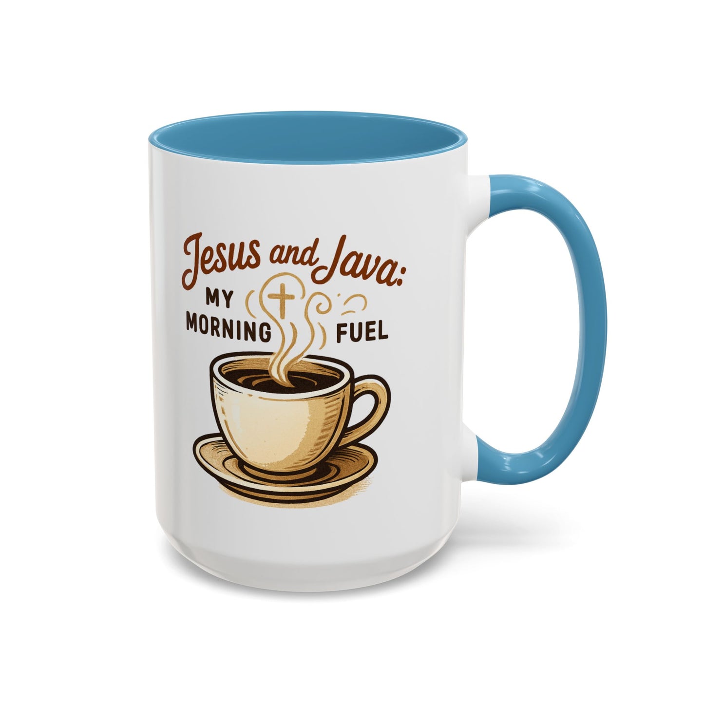 Faith & Coffee Mug: "Jesus and Java" Morning Fuel, Thank You Gift, Christian Coffee Lovers, Religious Kitchen Decor, Inspirational Drinkware