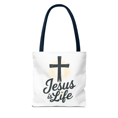 Inspirational Jesus Tote Bag - Faith-Based Carry All
